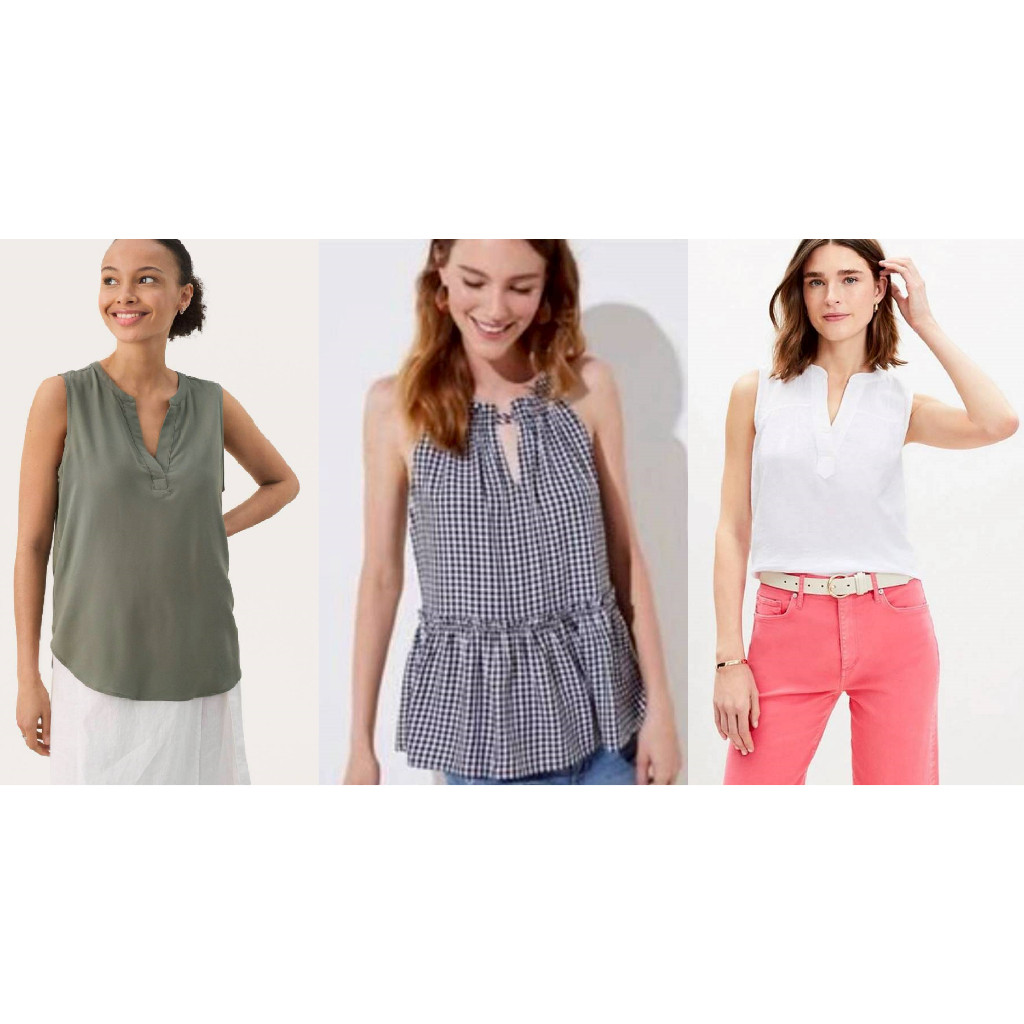 HIJAU Raja garmen Lft เสื้อแขนกุดผู้หญิง XS SML ตัวเล็กสีดําสีขาวสีเขียวสีเทาลายตารางหมากรุกชีฟองเคร