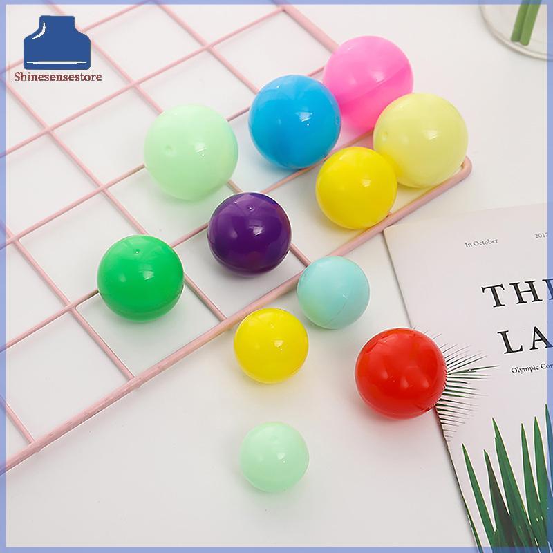 SHINE 50 ชิ้น Mini 32 มม.โปร่งใสพลาสติกแคปซูลของเล่น Surprise Ball Tiny คอนเทนเนอร์ทําสิ่งที่รุ่น Ga