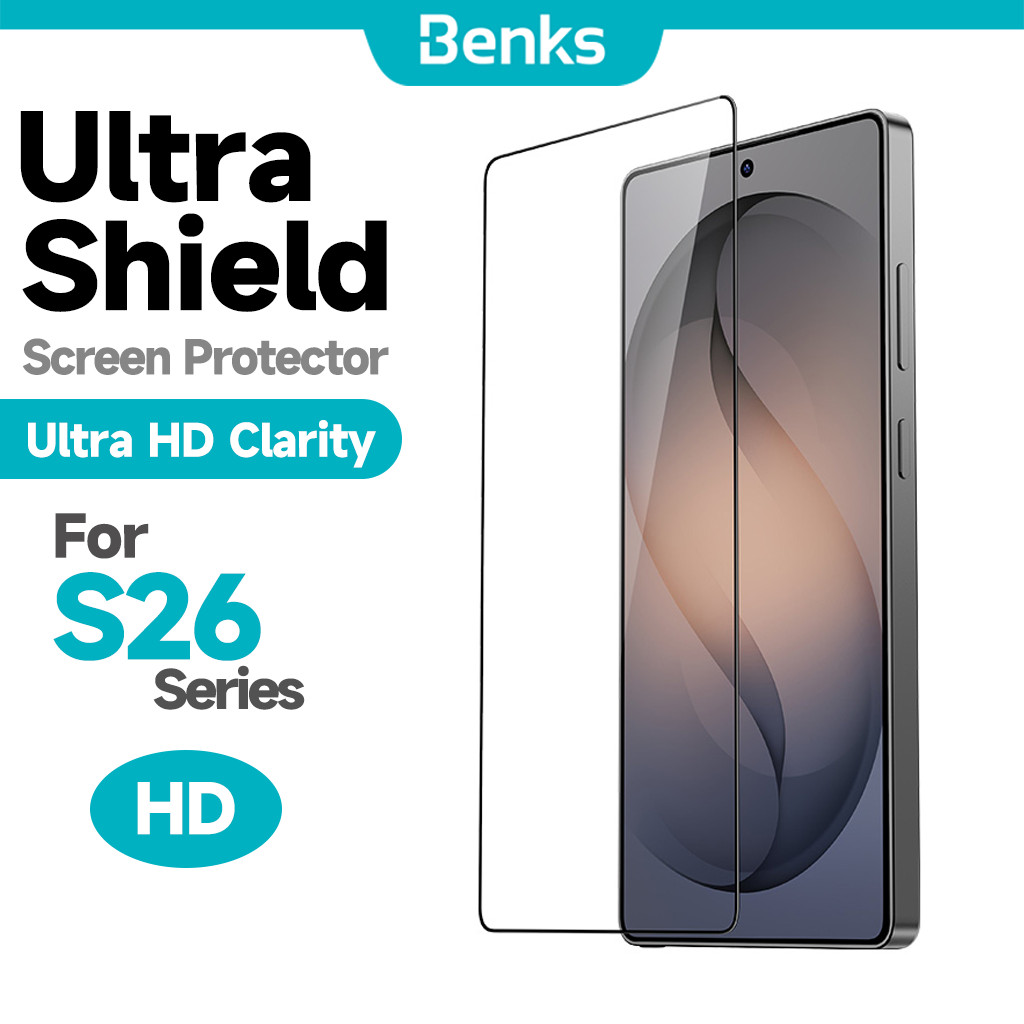 [Benks Official] Benks Ultra Shield HD Screen Protector สําหรับ Samsung S26+ S26 Ultra S26U Full Cov