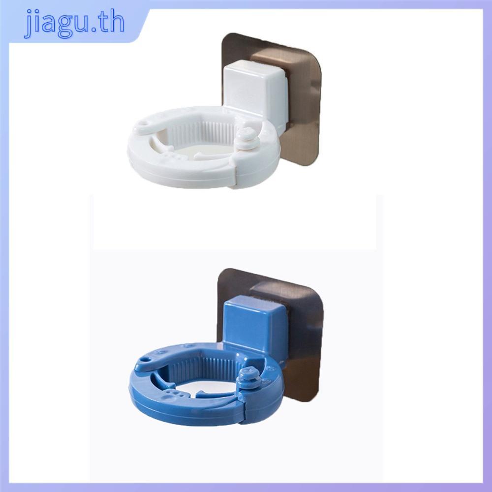 JIAGU ชั้นวางขวดแชมพูสบู่เหลวสติ๊กเกอร์ติดผนังที่แขวนเจลอาบน้ําแบบมีกาวในตัว