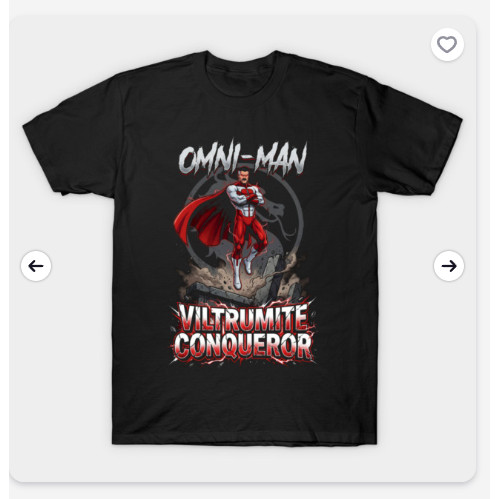 เสื้อยืดผ้าฝ้าย 100% ออกแบบ Omni Man/Mark สำหรับผู้ชาย