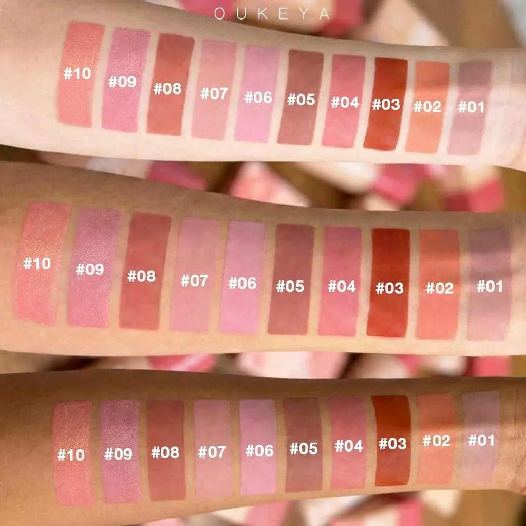 OUKEYA Touch Cute Blush บลัชออนเนื้อครีม เม็ดสีชัด ติดทน thumbnail 4