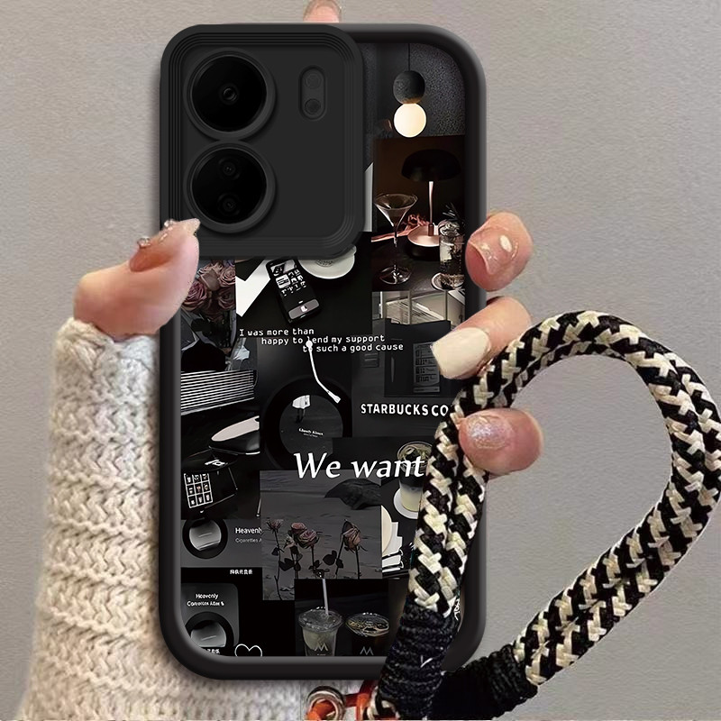 Coffee Life Music สําหรับ Xiaomi POCO C65 POCO M6 5G POCO C75 5G POCO M7 5G POCO C50 POCO C51 POCO C