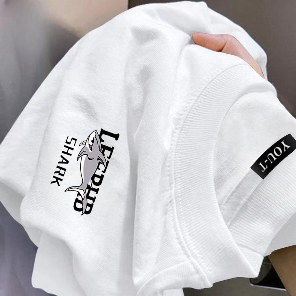 ChillTee เสื้อแฟชั่น แขนสั้น คอกลม t shirt oversize cotton ใส่สบาย สไตล์ลำลอง unisex 'SHARK' 2026