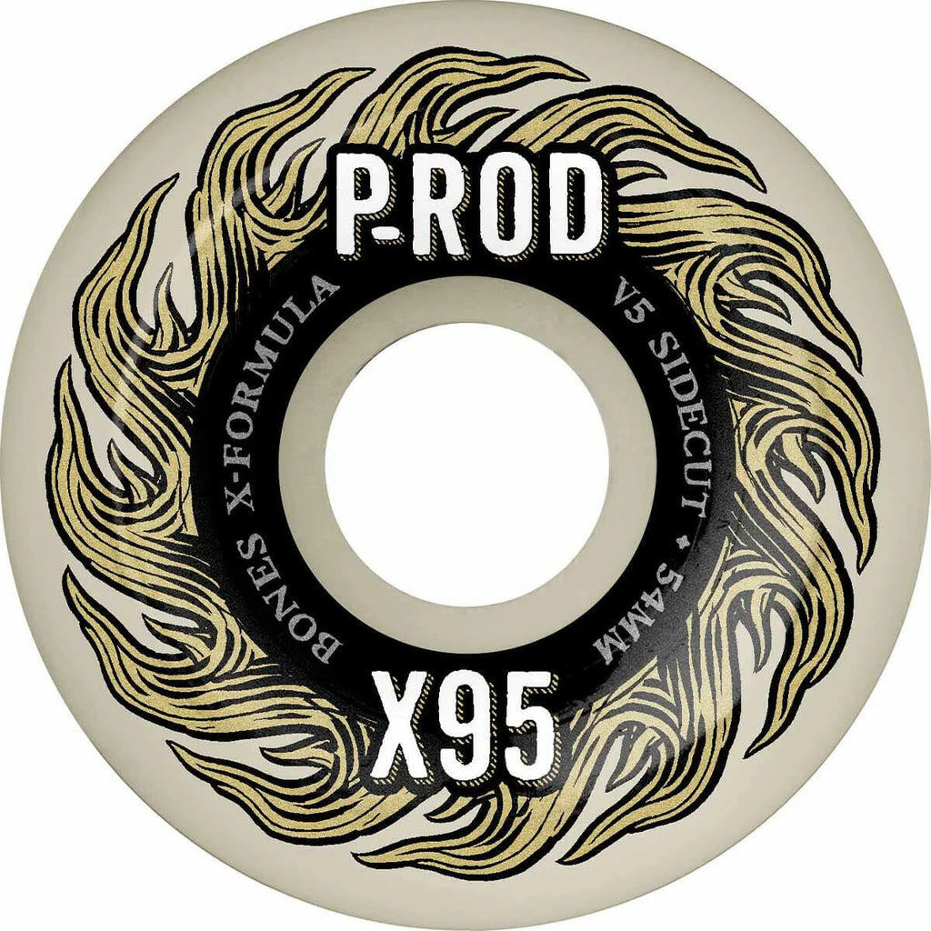Bones P-Rod Pro X-Formula V5 Sidecut 95A Skateboard Wheels 54mm