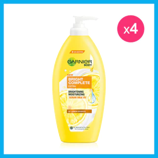 Garnier Bright Complete Extra Body Serum [400ml x 4pcs] การ์นิเย่ โลชั่นบำรุงผิวกาย.