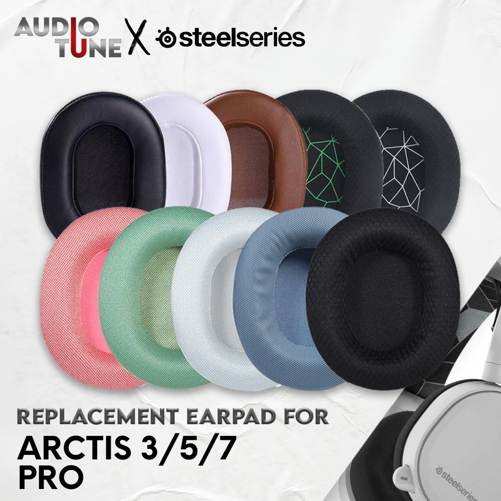 แผ่นรองหูฟังโฟม Steelseries Arctis 3/5/7 Pro แผ่นรองหูฟังโฟม