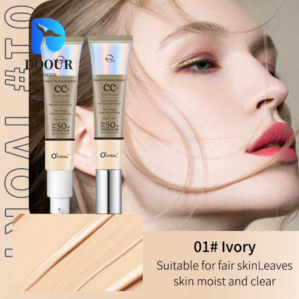 DOOUR คอนซีลเลอร์ CC Cream, คอนซีลเลอร์บํารุงผิวหน้าไวท์เทนนิ่งให้ความชุ่มชื้น, เครื่องสําอางซ่อมแซม