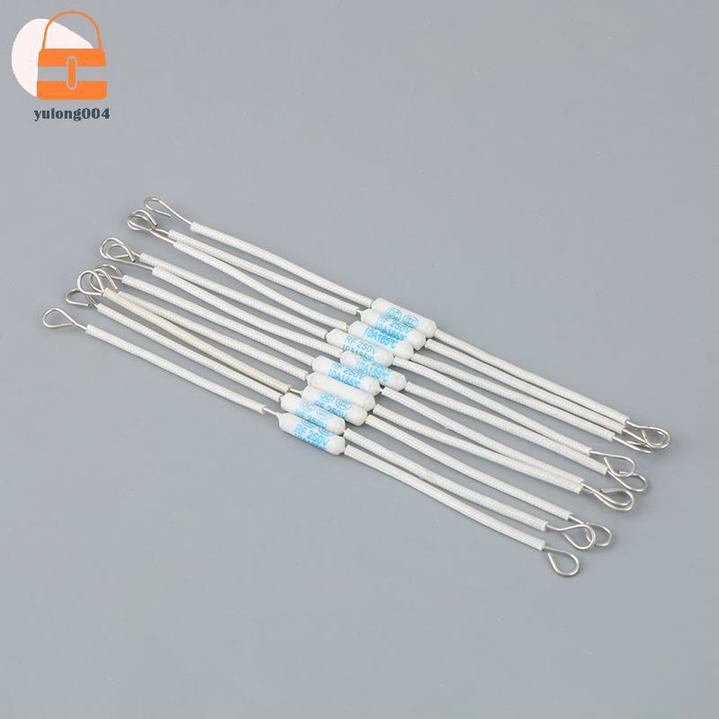 [PE] 10 ชิ้น RF250V 10A 185 องศา Thermal Cutoff RF 250V เซรามิคอุณหภูมิฟิวส์สําหรับหม้อหุงข้าวไฟฟ้า Safeguard Resistance TH