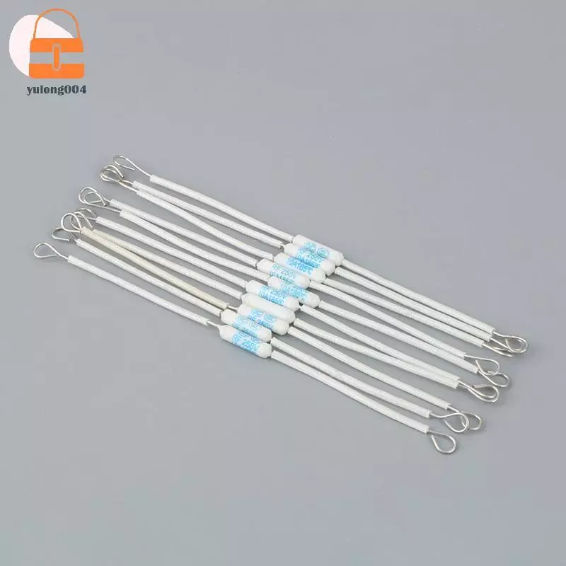 [PE] 10 ชิ้น RF250V 10A 185 องศา Thermal Cutoff RF 250V เซรามิคอุณหภูมิฟิวส์สําหรับหม้อหุงข้าวไฟฟ้า Safeguard Resistance TH