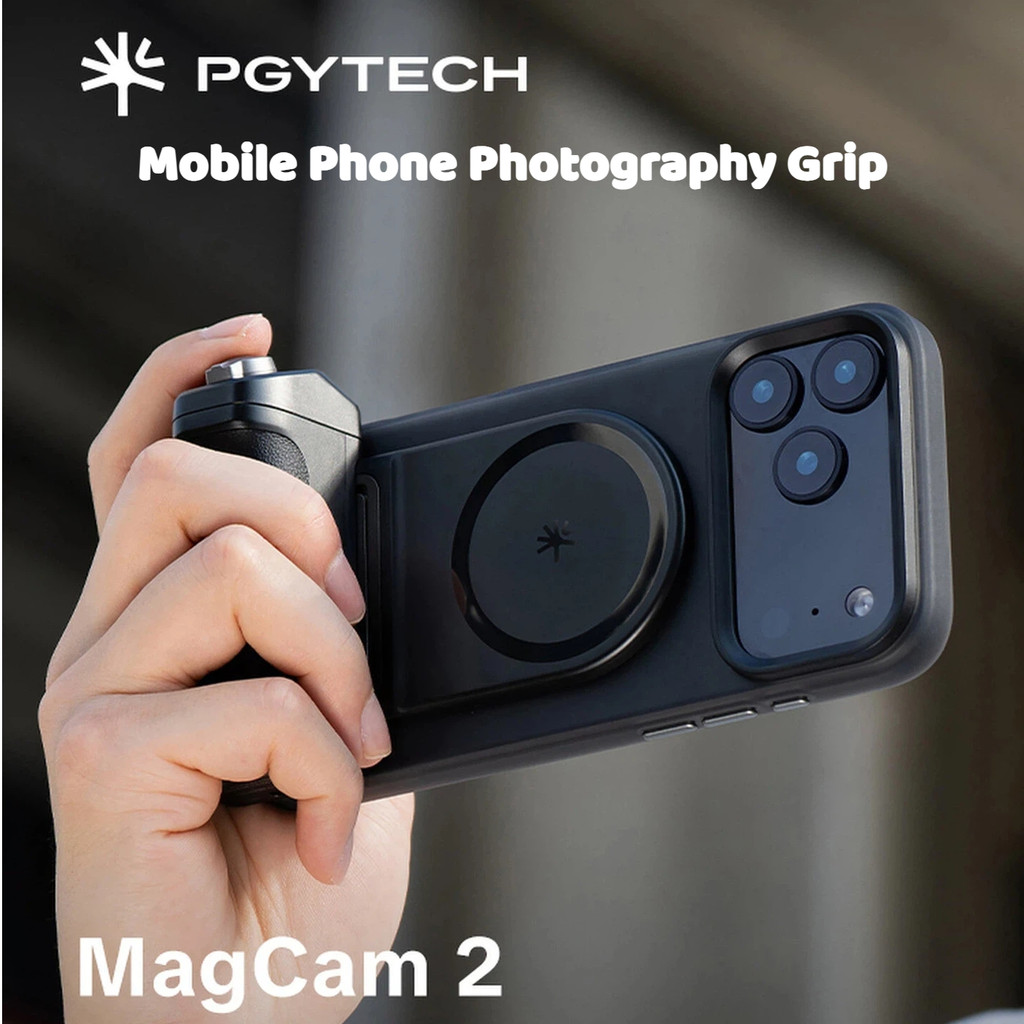 PGYTECH โทรศัพท์มือถือการถ่ายภาพจับโทรศัพท์มือถือเติมแสง MagCam2 บลูทูธรีโมทคอนโทรลกล้อง Aid ไร้สายช