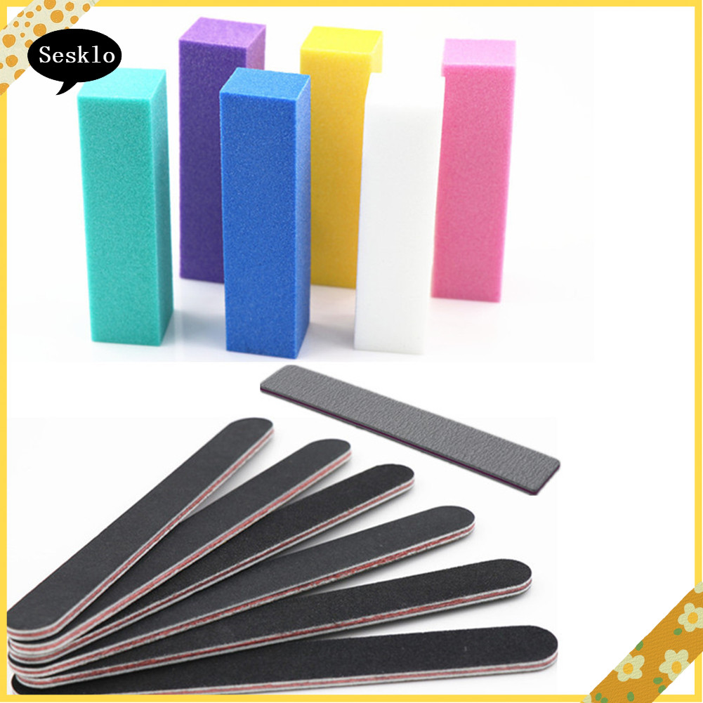 [SK] 13 ชิ้น/เซ็ตเล็บบัฟเฟอร์บล็อกไฟล์ Emery Board Pedicure Nail Buffing Tool
