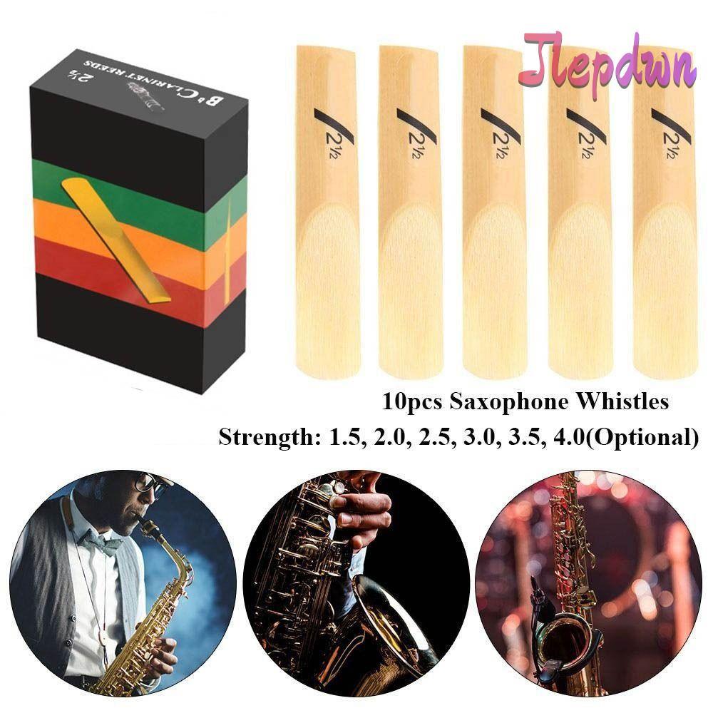 JEPDWN Clarinet Reed, 1.5/2.0/2.5/3.0/3.5/4.0 10 ชิ้นแซ็กโซโฟนนกหวีด, Reed Strength Bb Tone Clarinet