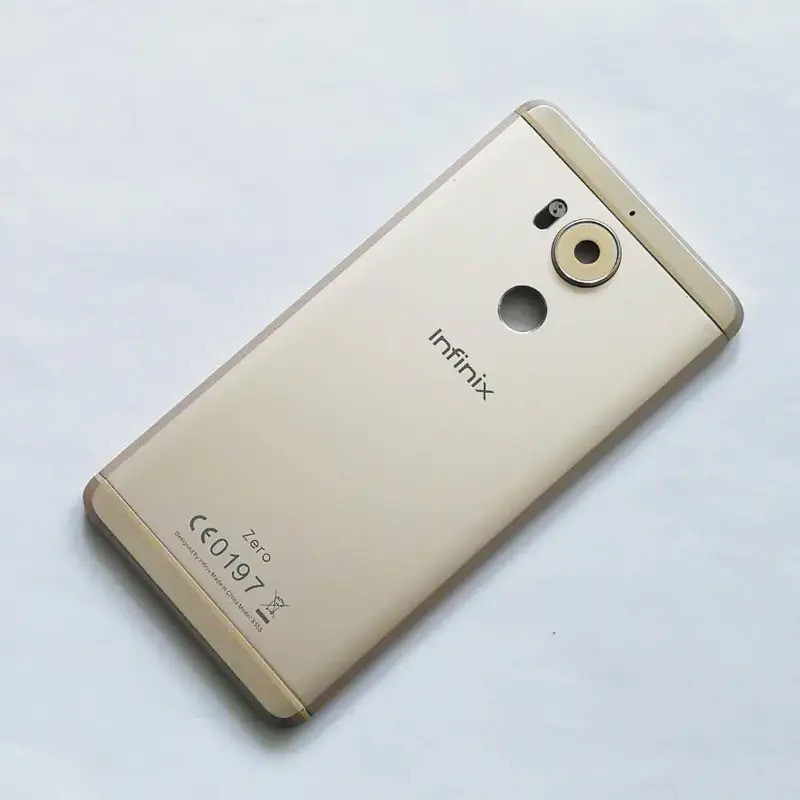 5.5 นิ้วสีทองสําหรับ Infinix Zero 4 Zero4 X555 ฝาหลังกรณีเปลี่ยนศูนย์ 4 x555 กลางกรอบอะไหล่ซ่อม + เค