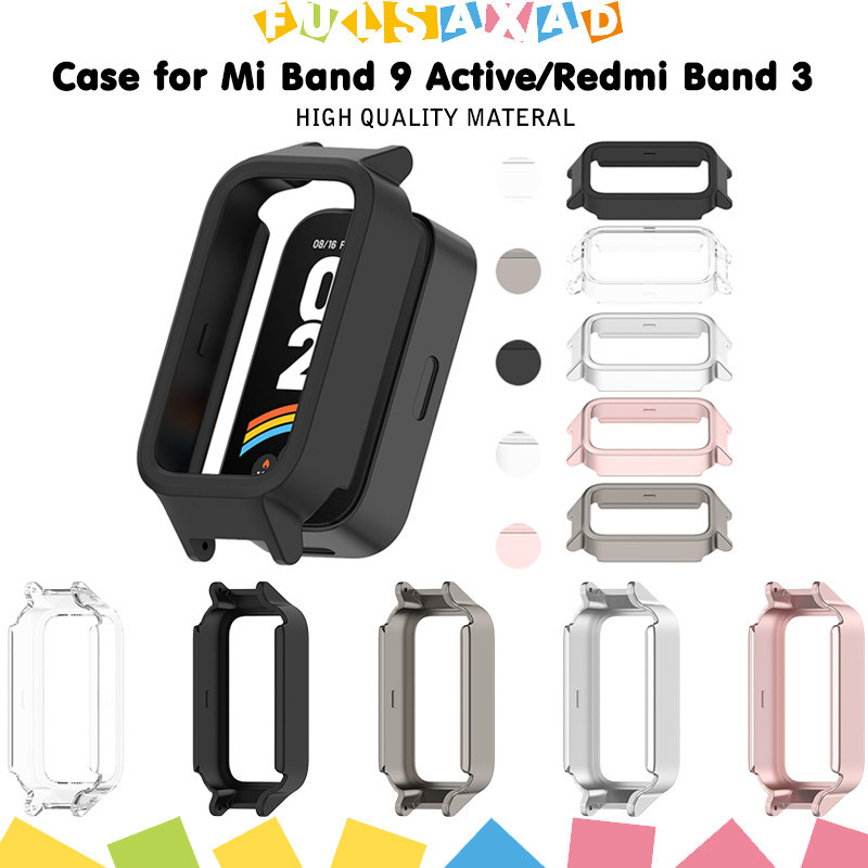 กรณี PC รู for Smartwatch Xiaomi Mi Band 9 Active / Redmi Band 3 หน้าจอป้องกันป้องกันป้องกันป้องกันป้องกันป้องกันป้อง