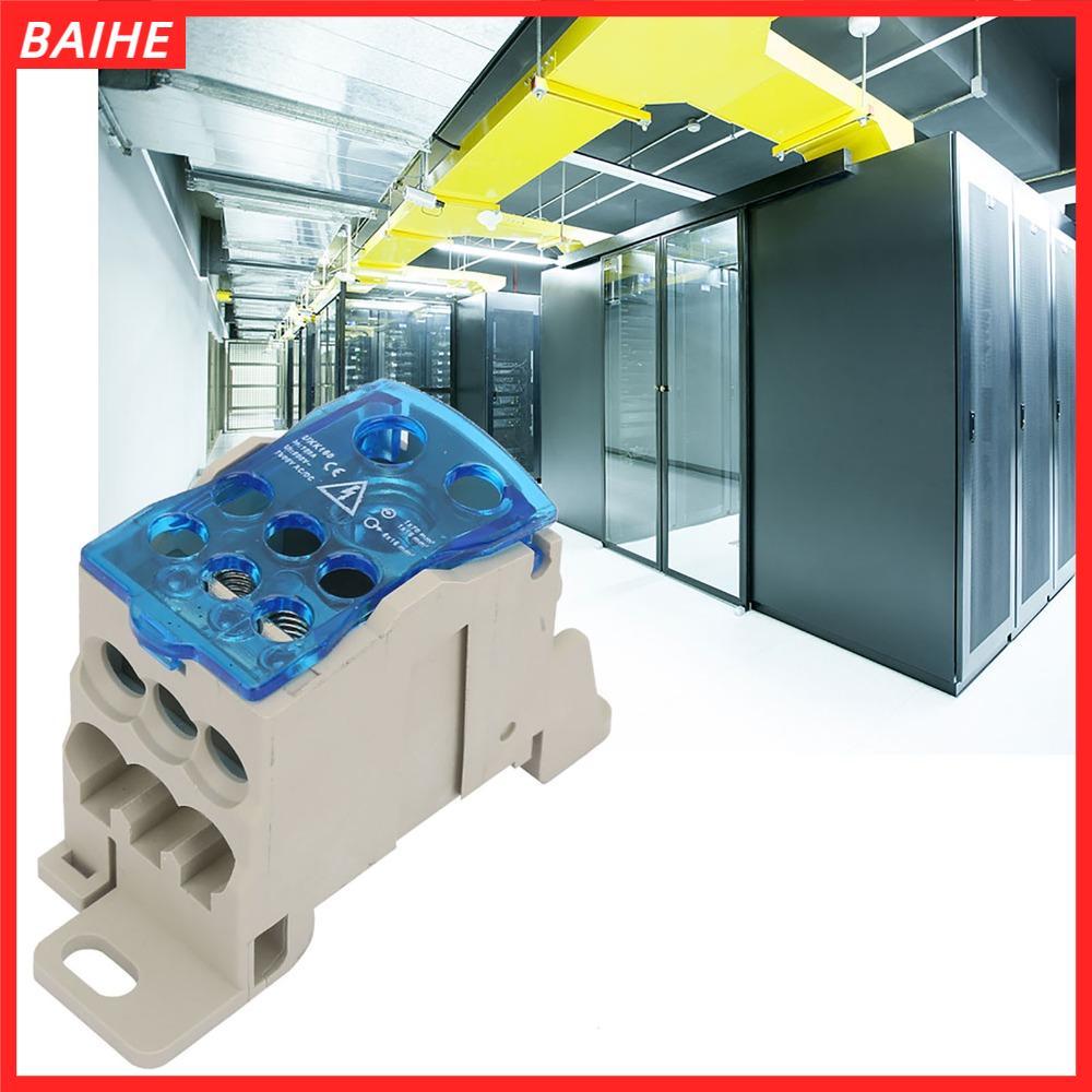 กล่องกระจาย UKK160 DIN Rail Terminal Block 160A 690V ติดตั้งง่าย สีฟ้า สำหรับตู้กระจายไฟฟ้า อุตสาหกร