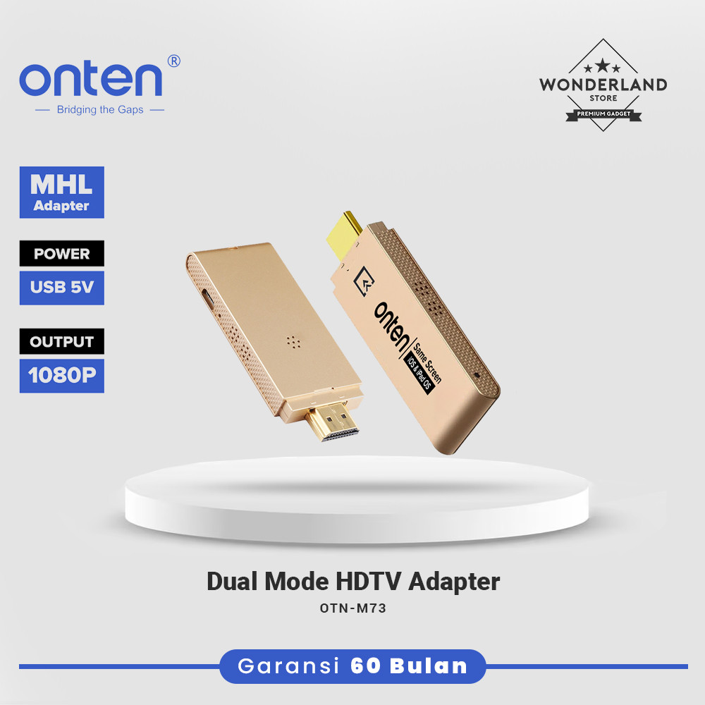 Onten Dual Mode HDTV Adapter Android Miracast Dongle ไร้สายแบบมีสาย OTN-M73