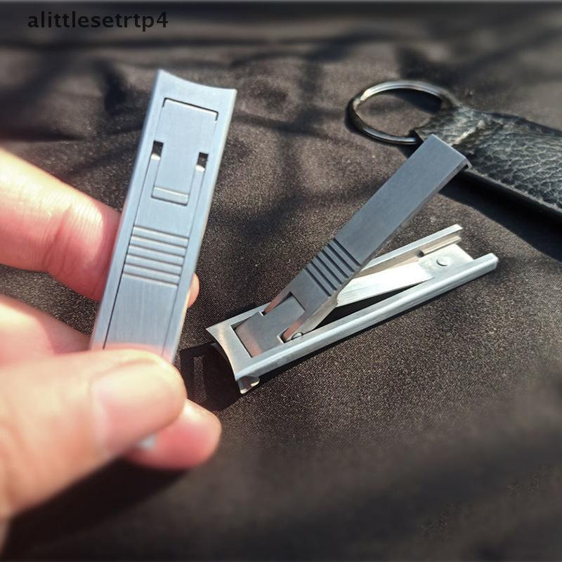 AA 1PC แบบพกพา Ultra-thin กรรไกรตัดเล็บพับได้สแตนเลส Hand Toe Nail Clipper เครื่องตัด Trimmer เครื่องมือแต่งเล็บมืออาชีพ TH