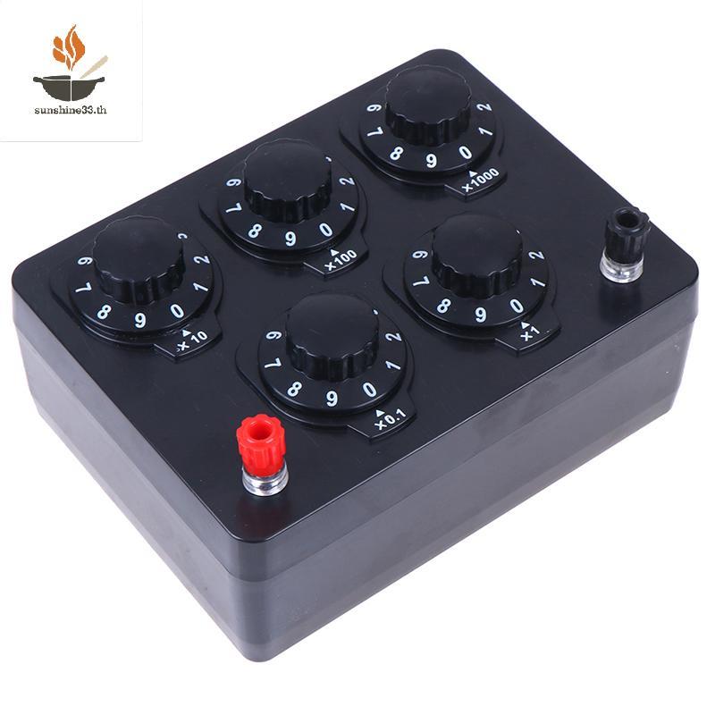 THSUN 0-9999.9 Ohm Variable Decade ตัวต้านทานกล่องเครื่องมือการสอนทางกายภาพ TH