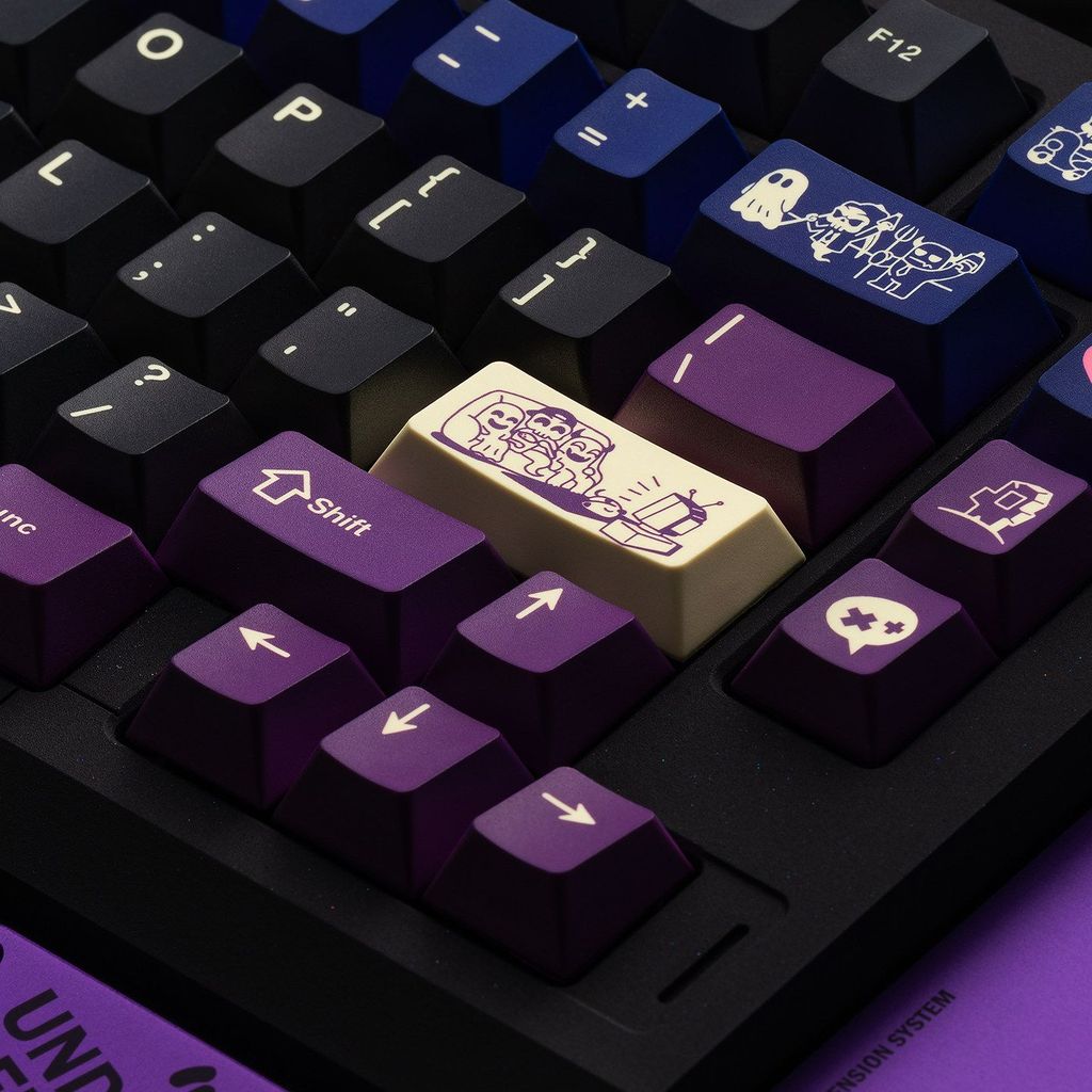 FBB Original Keycap DAMN Death R2 ระเหิด PBT ที่กําหนดเองคีย์บอร์ดสังคมสัตว์แกนแม่เหล็กที่ไม่ซ้ํากัน