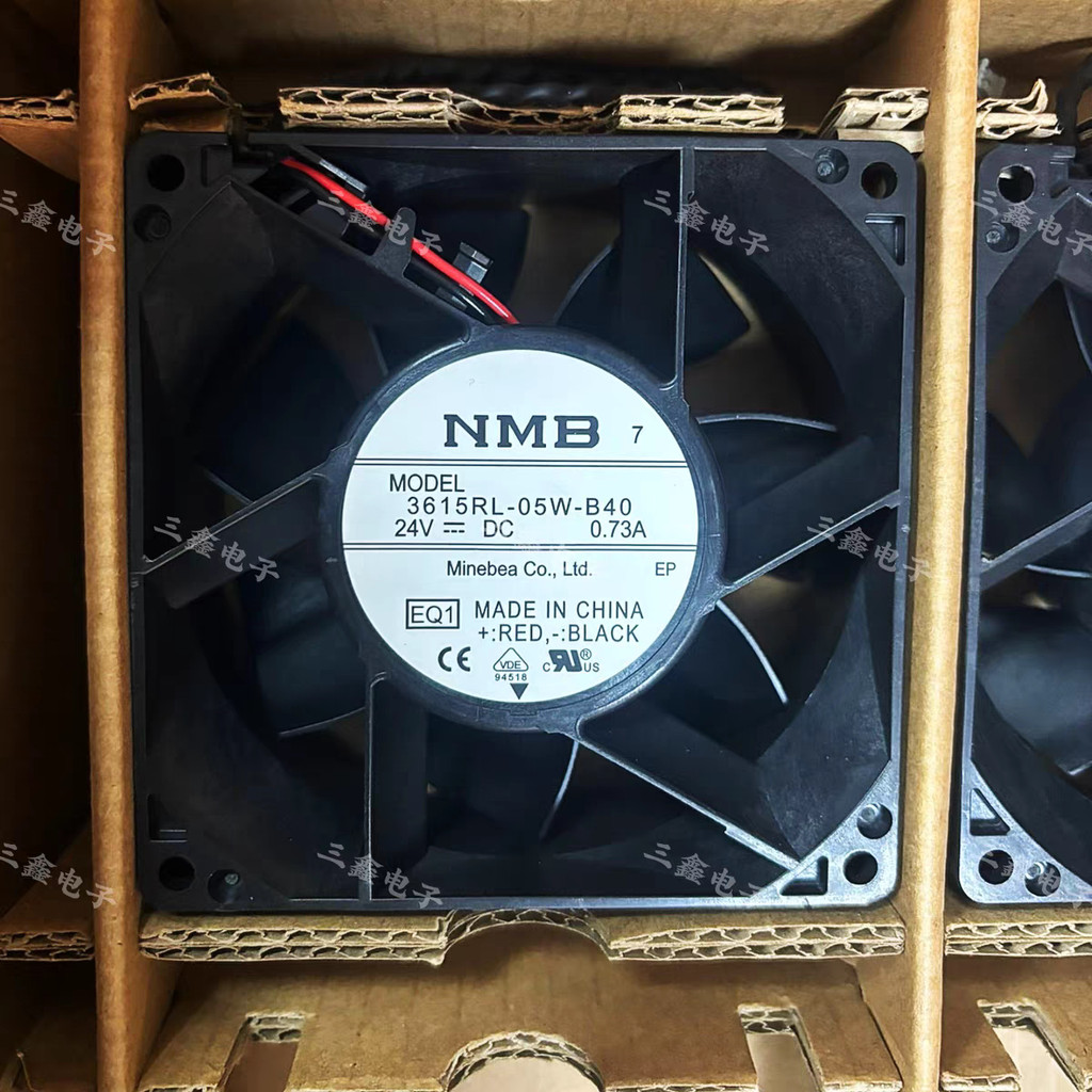 [Radiator] NMB 3615RL-05W-B40 DC24V 0.73 A 9038 Schneider Inverter พัดลมระบายความร้อน