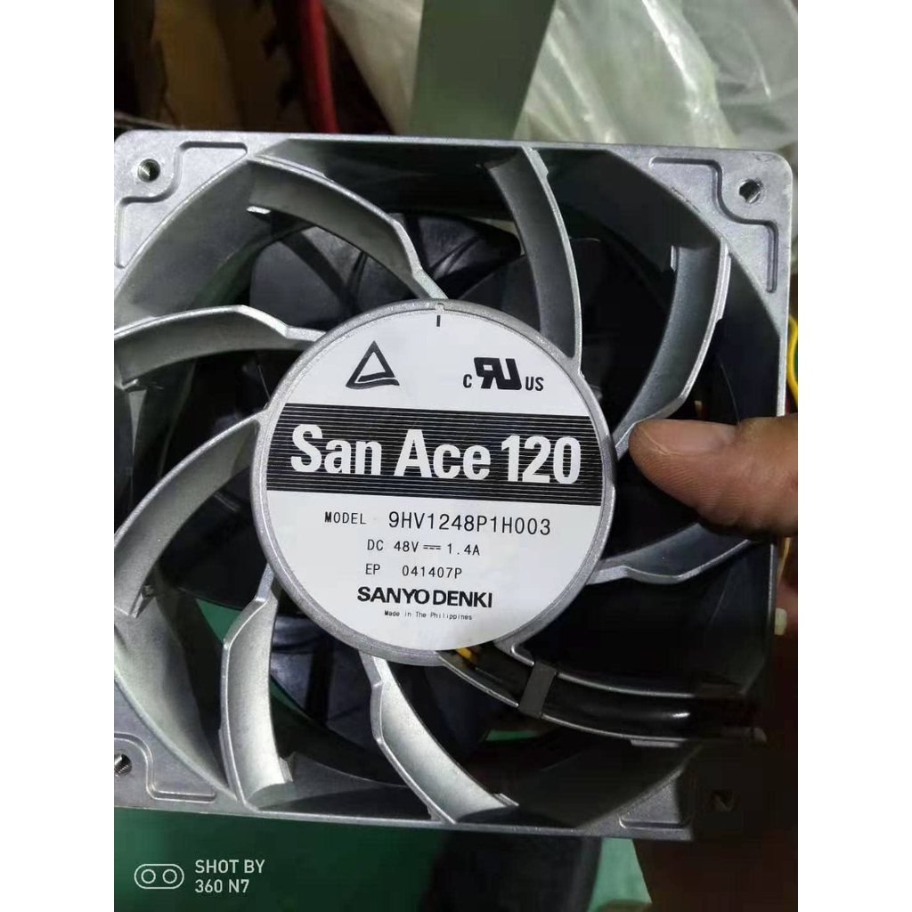 [Radiator] Sanyo 48V 9HV1248P1G013/G001/G012 9HV1248P1H003 พัดลมปริมาณลมขนาดใหญ่ 12038