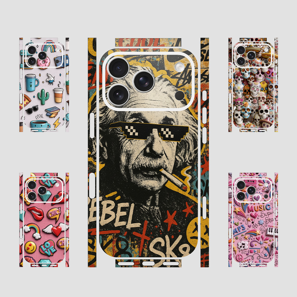 NY Street 360° ผิวไวนิลสําหรับ iPhone Pro & Pro Max (11–17) – Full Wrap Decals IPM011 โดย Nexa Skins