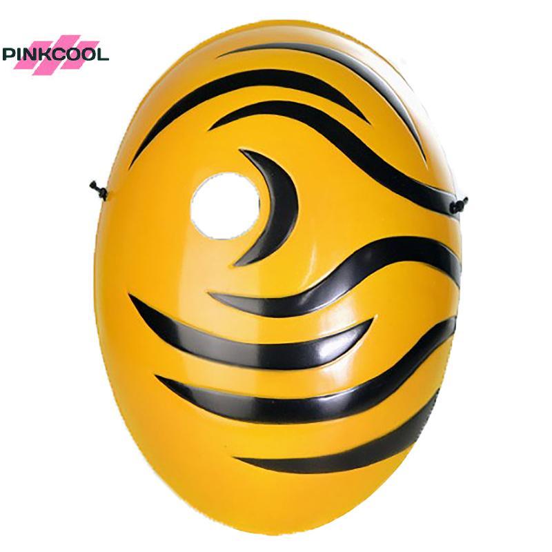 PINKCOOL ญี่ปุ่นอะนิเมะคอสเพลย์ Tobi Obito หน้ากากปาร์ตี้ฮาโลวีน Masquerade Akatsuki Madara Uchiha ค