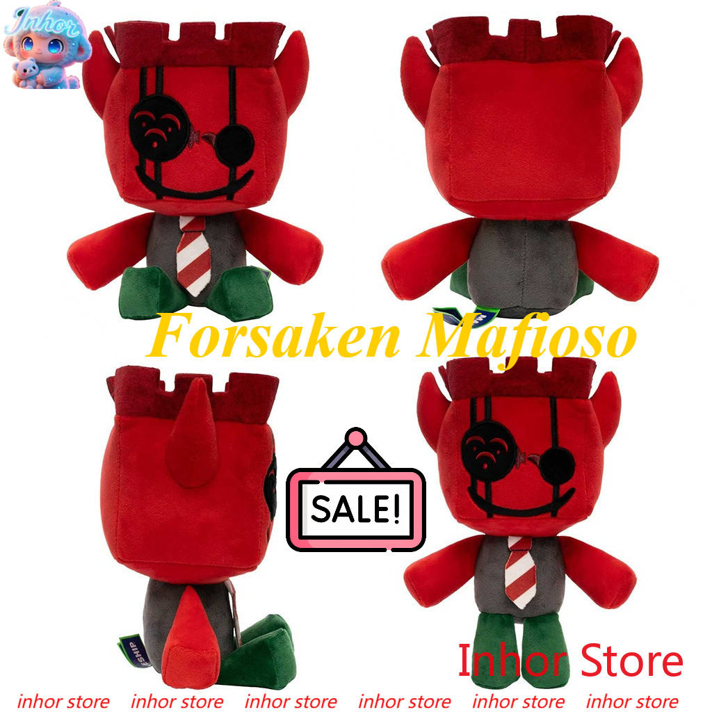 Roblox King Cube Plush Forsaken Mafioso jx1dx1 ตุ๊กตาของเล่นตุ๊กตาน่ารักสําหรับสาวแฟนของขวัญวันเกิดเ
