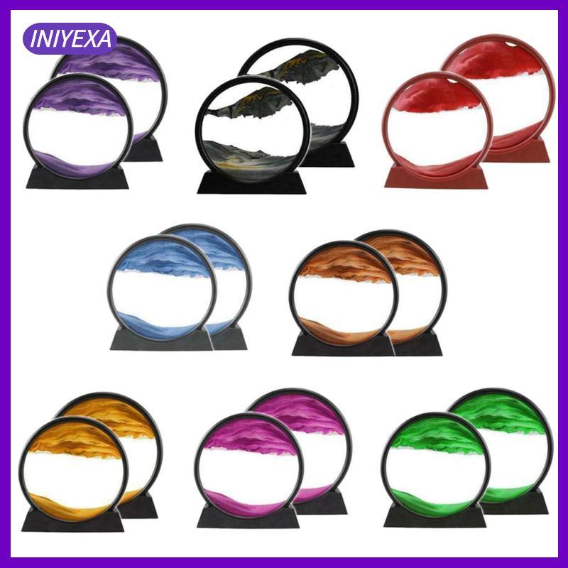 [Iniyexa] Moving Sands Art Picture 3D Dynamic Deep Sea Sand-scape Flowing Sand Art