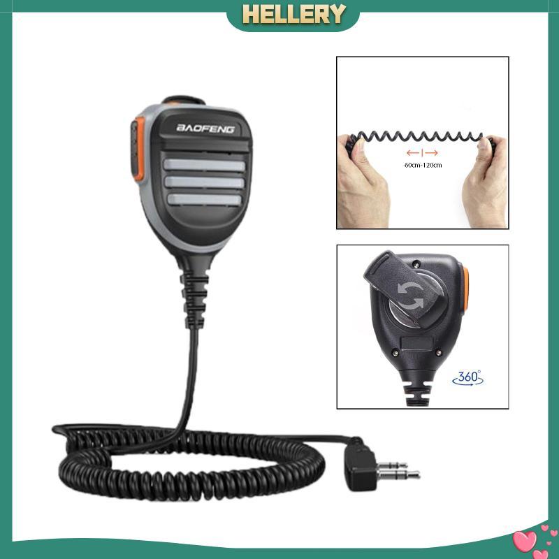 [HelleryTH] PTT Speaker Mic Rainproof PP Ear 2.5mm Stereo Handheld Speaker Mic Radio Handheld Speake