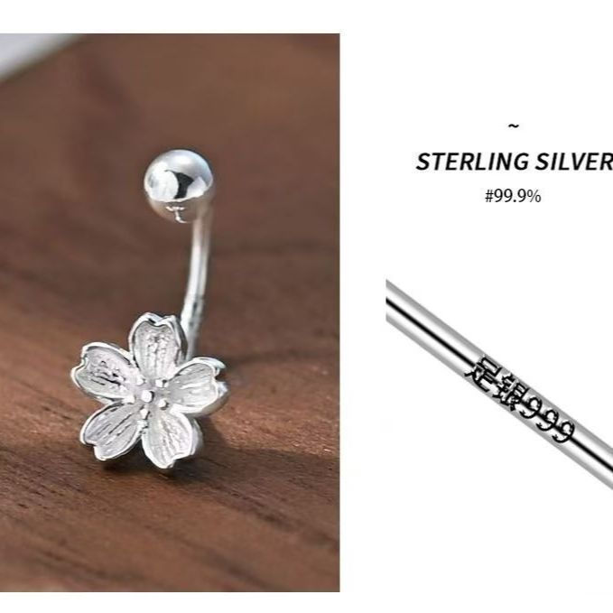 TB Spot Goods#S999Pure silver four-leaf clover earrings, hypoallergenic flower screw earrings, new p