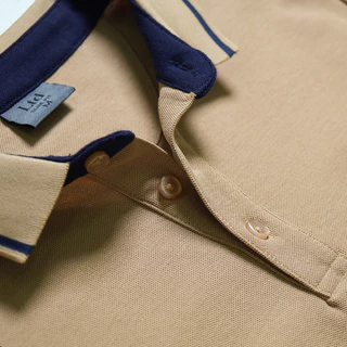 LTD เสื้อโปโลแขนสั้น ผู้ชาย สีน้ำตาล | New Gen Polo Shirt | 00981