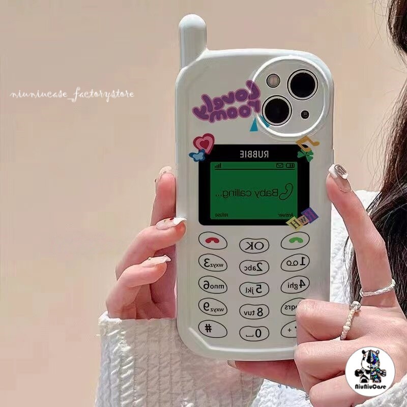 โทรศัพท์มือถือวินเทจสุดสร้างสรรค์ เคส For IPhone 11 13 14 16 12 15 17 Pro Max X 7 8 Plus เคสไอโฟน พี่ใหญ่ เครื่องโบราณ