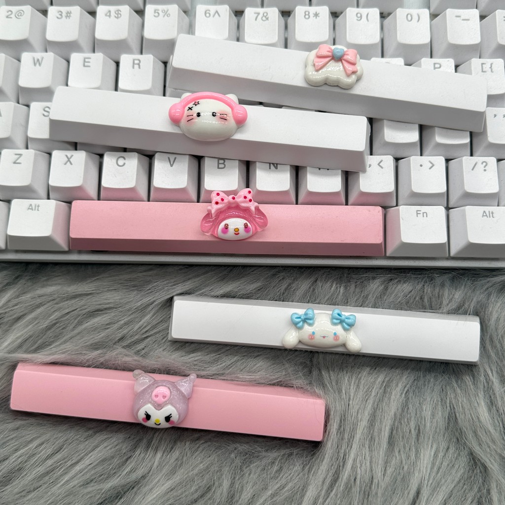 DIY สาวน้อยน่ารัก Keycap 6.25u Spacebar Keycap คีย์บอร์ดแบบกลไกวันเกิด Keycap ของขวัญข้อเสนอ ราคา ถูกที่สุด ดีลบีเคเค