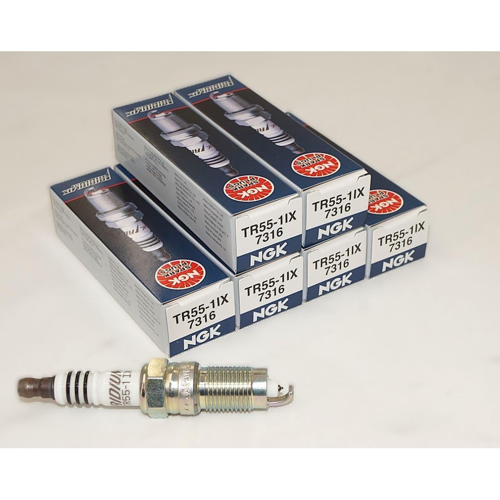 6 หัวเทียน NGK IRIDIUM IX TR55-1IX # 7316