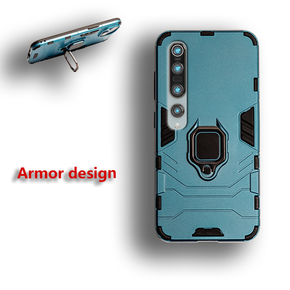 เกราะทหารสําหรับ Xiaomi Mi 10 5G Mi 10 Pro 5G 4G M2001J2G M2001J2I M2001J1G Kickstand ป้องกันเคสโทรศ