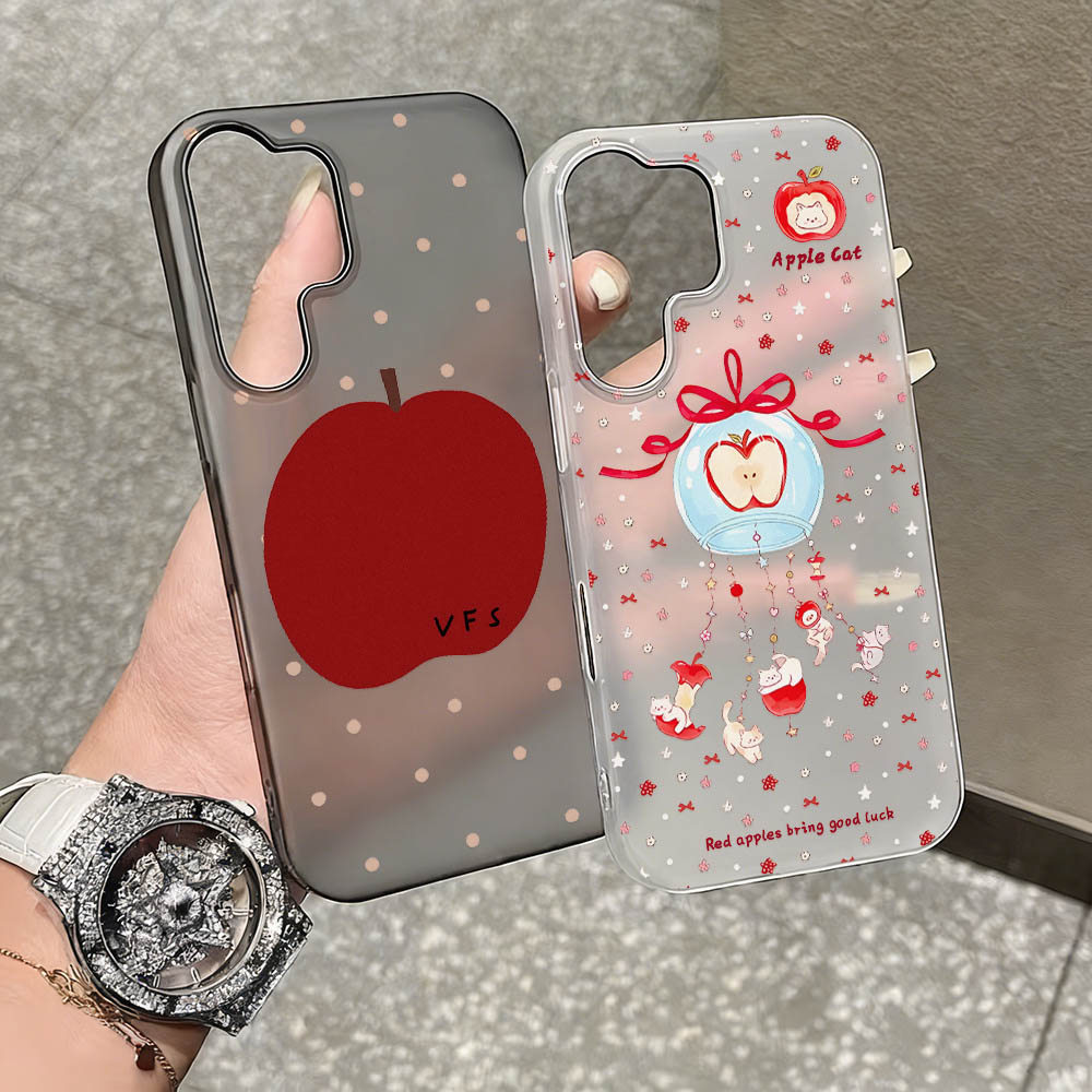 เคสมือถือ For Samsung A56 A55 A07 A35 Case Samsung A55 A05S A16 A36 A15 A17 S24 S25 Ultra A34 S26 A53 A26 S23น้ำค้างแข็ง