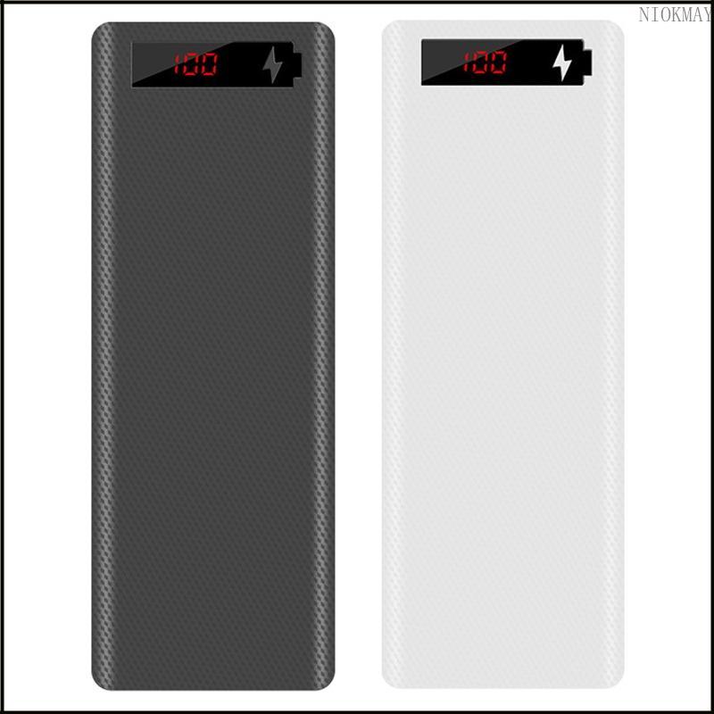 NIOK L10 จอแสดงผล LCD DIY 10x18650 สําหรับกรณีสําหรับเปลือกแบบพกพาภายนอกกล่องไม่มี Powerbank Prote