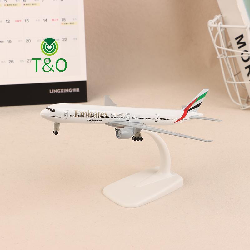 [T&OT] 20 ซม.B777 UAE Emirates Airline Boeing 777 เครื่องบินรุ่น Die-casting โลหะผสมเครื่องบินโลหะพร