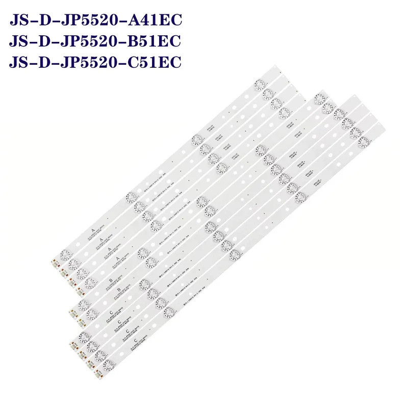 LED backlight strip สําหรับ JS-D-JP5520-A41EC B51EC C51EC 72-55D04-006 007 008-13 Led5516fhdsmart