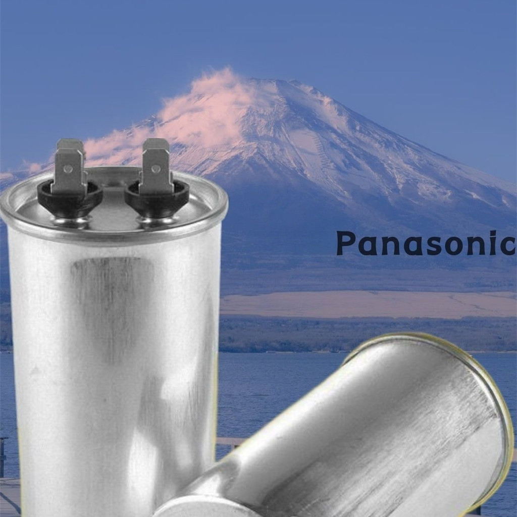 คาปาซิเตอร์สตาร์ทแอร์ Panasonic ใหม่แท้ 25/30/35/40/50/60/70uf 440V อะไหล่คุณภาพ
