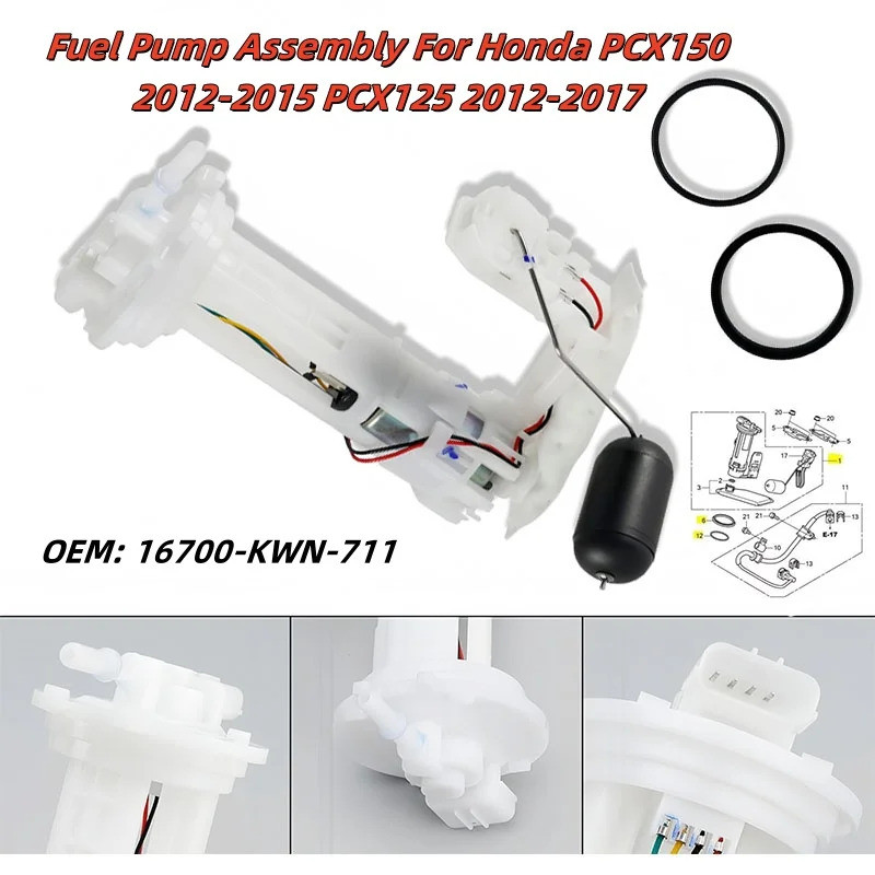 16700-KWN-711 การใช้ปั๊มสําหรับ Honda PCX125 2012-2014 PCX125 SPECIAL EDITION 2012-2017 PCX150 2012-