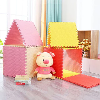 [หนา 2 ซม🔥] แผ่นโฟมรองคลาน EVA💯% 60*60/30*30 ซม.เช็ดทำความสะอาดง่าย แผ่นกันกระแทกแถมมีขอบปิด