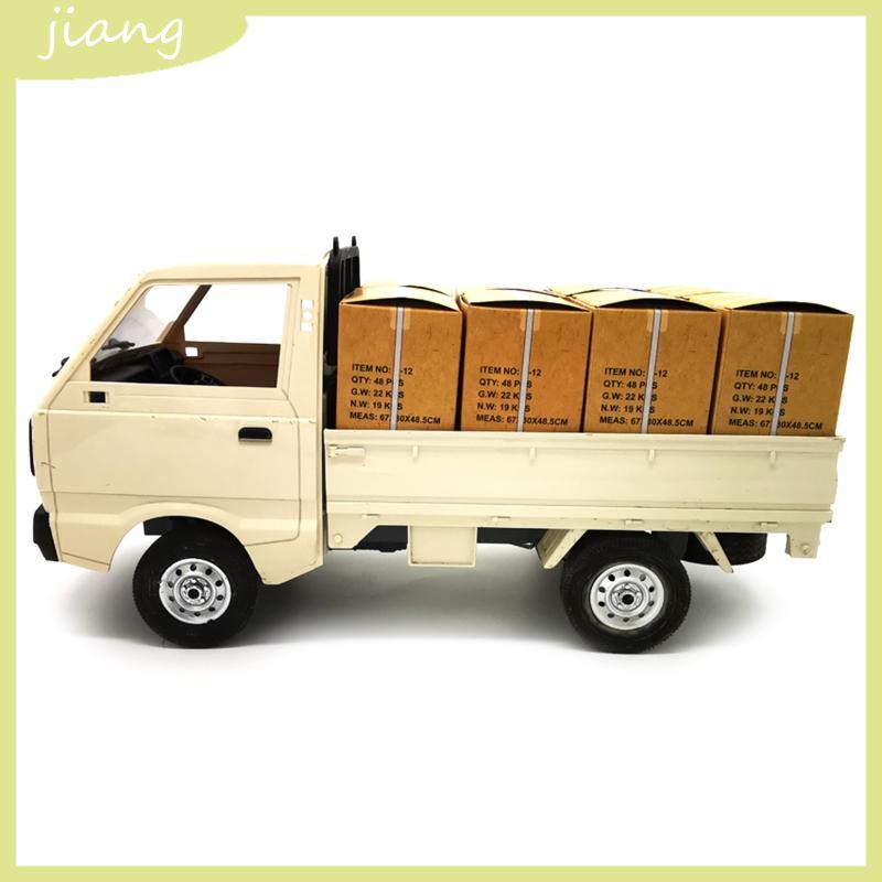 JN 8 ชิ้นกล่องจําลองรายละเอียดตกแต่งสําหรับ WPL D12 1 10 RC รถอะไหล่