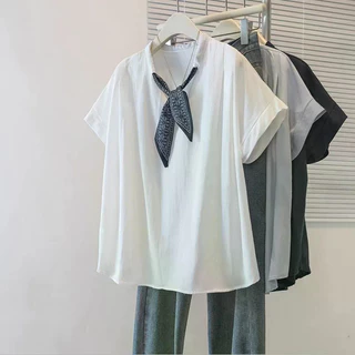 ส่งไวจากไทยBreezeS-4XL พลัสขนาดเกาหลีหลวมแขนสั้นเสื้อยืดผู้หญิงฤดูร้อนใหม่หลวมเสื้อยืดฤดูร้อนสำหรับสุภาพสตรี