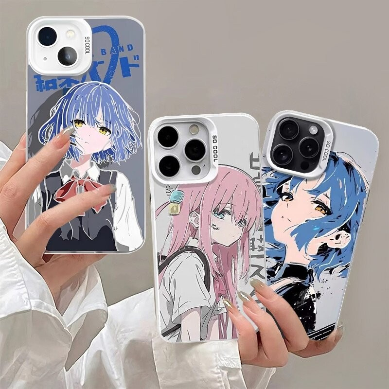 อะนิเมะBocchi The Rockเคสโทรศัพท์สําหรับOPPO Reno 15F 14F 13F 12F 11F 12 11 13 14 15 Pro Plus 5G Matte IMD Hardการ์ตูนกันกระแทกคุณภาพสูงแนวโน้มยี่ห้อปลอก
