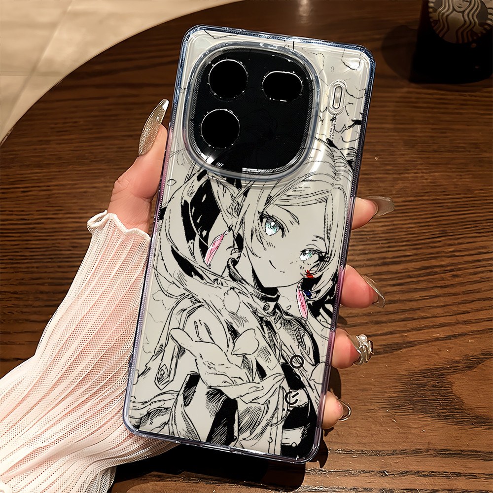 สําหรับ iQOO 15/13/12 Neo 11/Neo 10 Z9 Z10 Z11 Turbo อะนิเมะ FRIEREN นุ่มโปร่งใสเคสโทรศัพท์/Z10 Turbo + Neo 9 Z9X Z8X ‌ฝาครอบป้องกันกล้อง ฝาครอบ iQOO กันกระแทก
