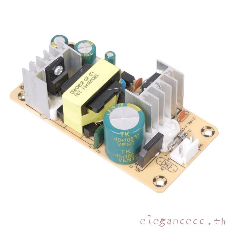 ELEGAN Switching Power Board AC 100-240V ถึง 15V4A 60W โอเวอร์โหลดวงจรสั้นปกป้อง