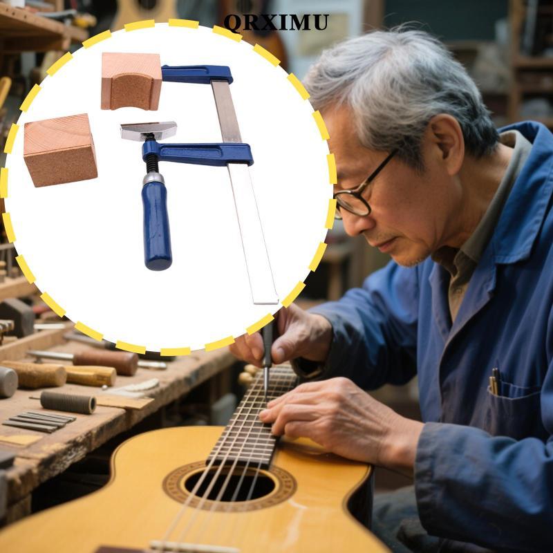 Sharprepublic กีตาร์เบส Fingerboard Fret กดเครื่องมือ Professional ใช้งานง่ายสะดวกกีตาร์ Fret Wire Crimping TOOL สําหรับกีตาร์ไฟฟ้า